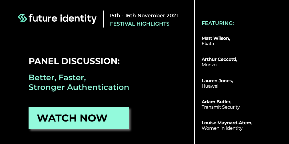 stronger authentication, digital identity event